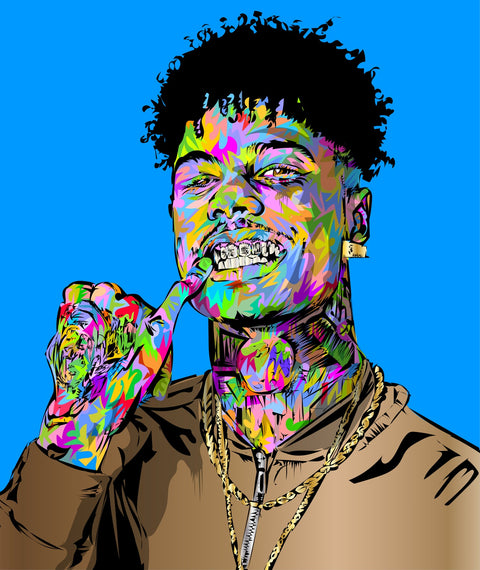 BLUE FACE Wall Art