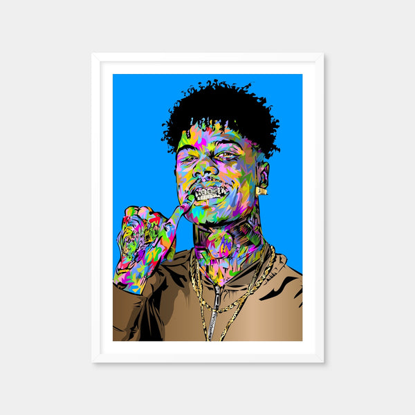 Blue Face Wall Art — Framed Print Format preview