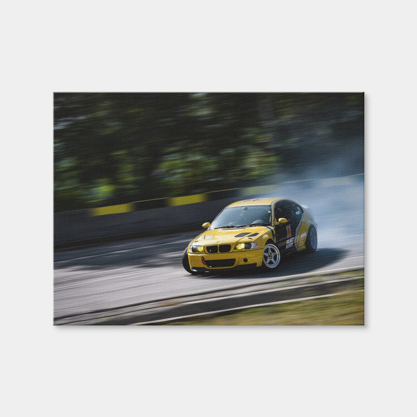 AUTO-MOCKUP WHITE | BMW Racing | 1 Piece | Gallery Wrap Canvas | group=4x3
