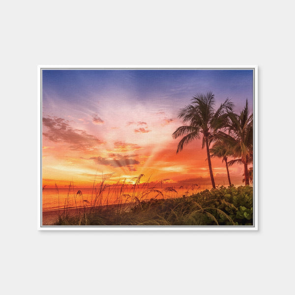 BONITA BEACH Lovely Sunset Wall Art — Framed Canvas Format preview