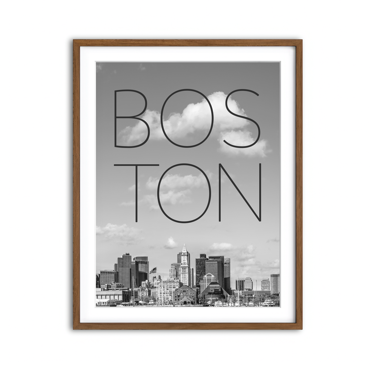 Framed Print 3x4 Walnut