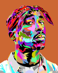 BROWN TUPAC RED Wall Art