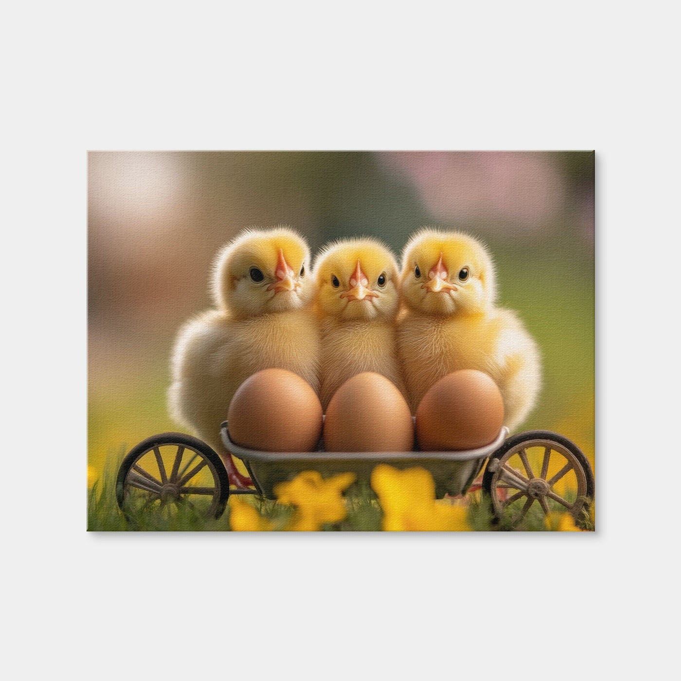 AUTO-MOCKUP WHITE | Baby Chicken Eggs | 1 Piece | Gallery Wrap Canvas | group=4x3