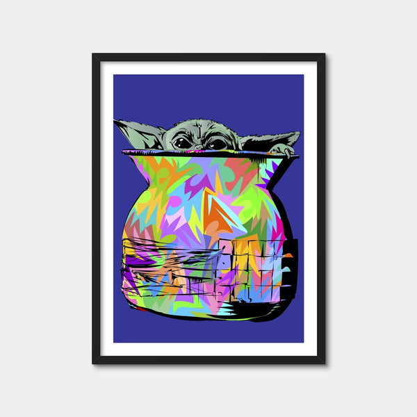 Baby Yoda Wall Art — Framed Print Format preview