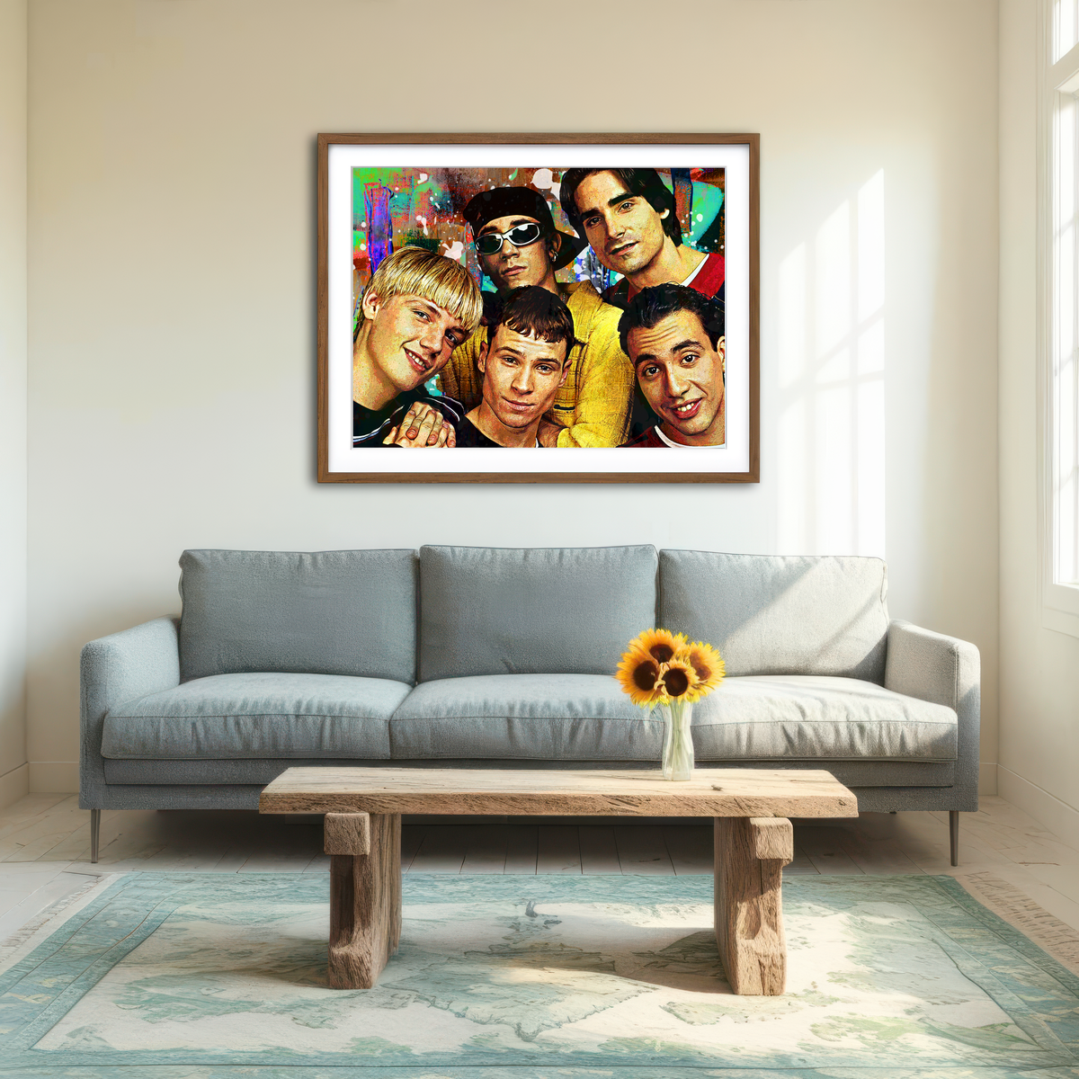 AUTO-MOCKUP ROOM | Backstreets Back Wall Art