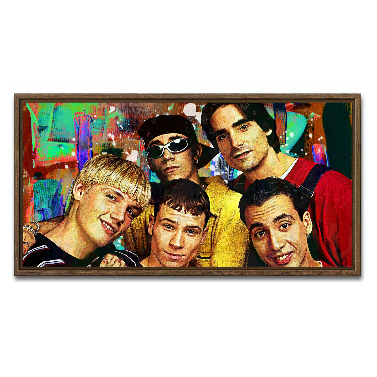 AUTO-MOCKUP WHITE | Backstreets Back | 1 Piece | Walnut Framed Canvas | group=2x1