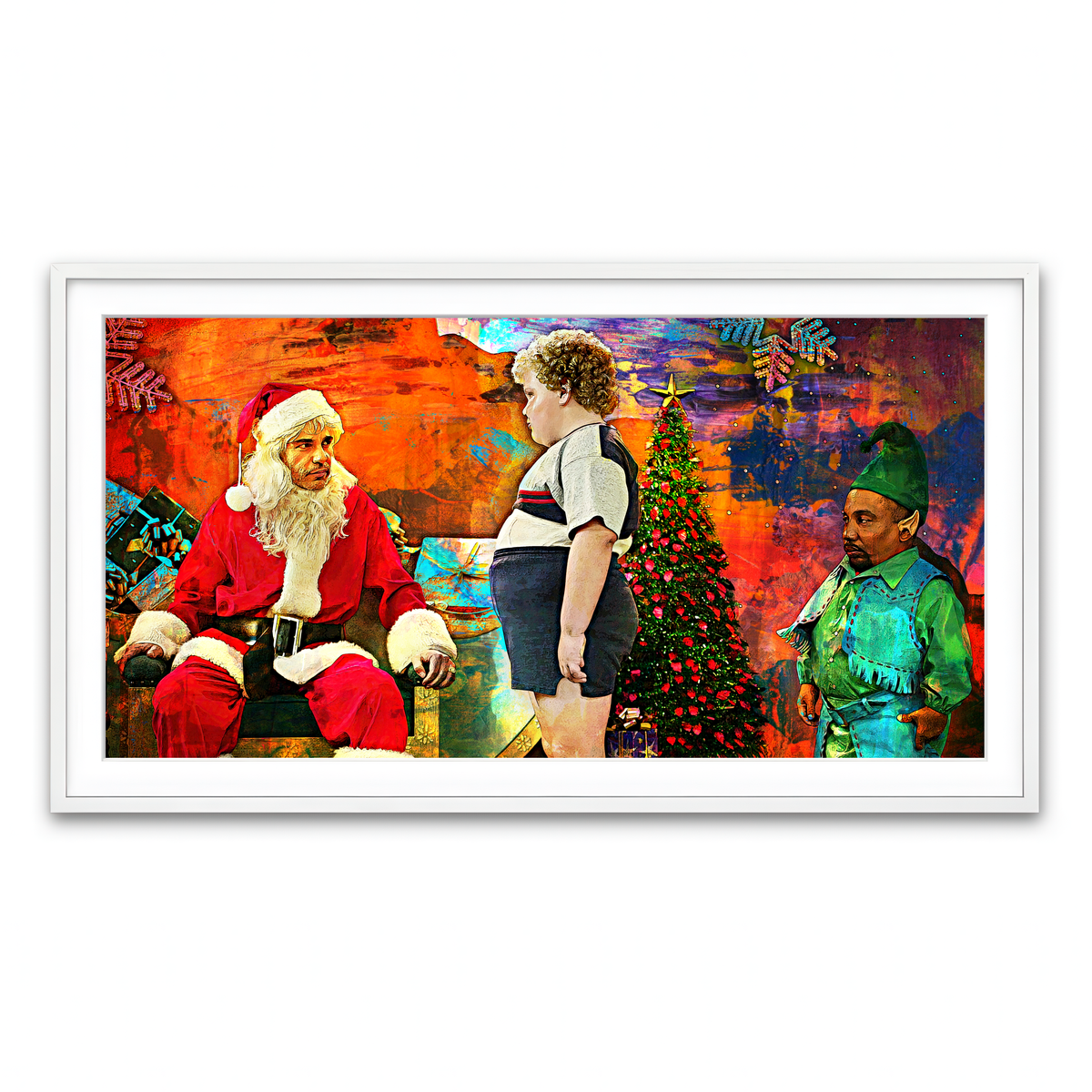 Framed Print 2x1 White