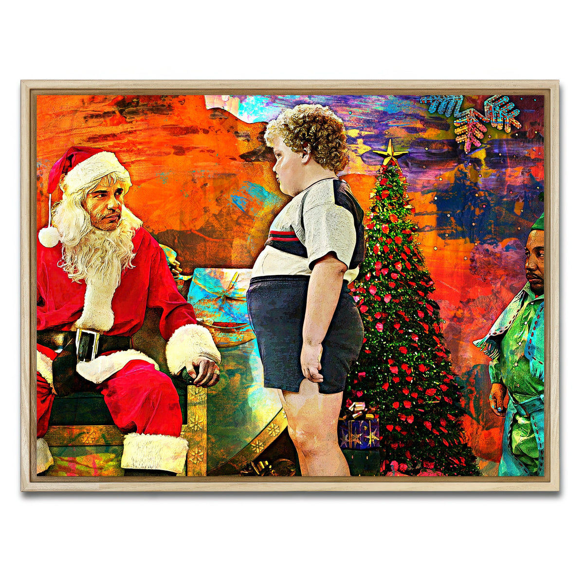 AUTO-MOCKUP WHITE | Bad Santa | 1 Piece | Natural Framed Canvas | group=4x3