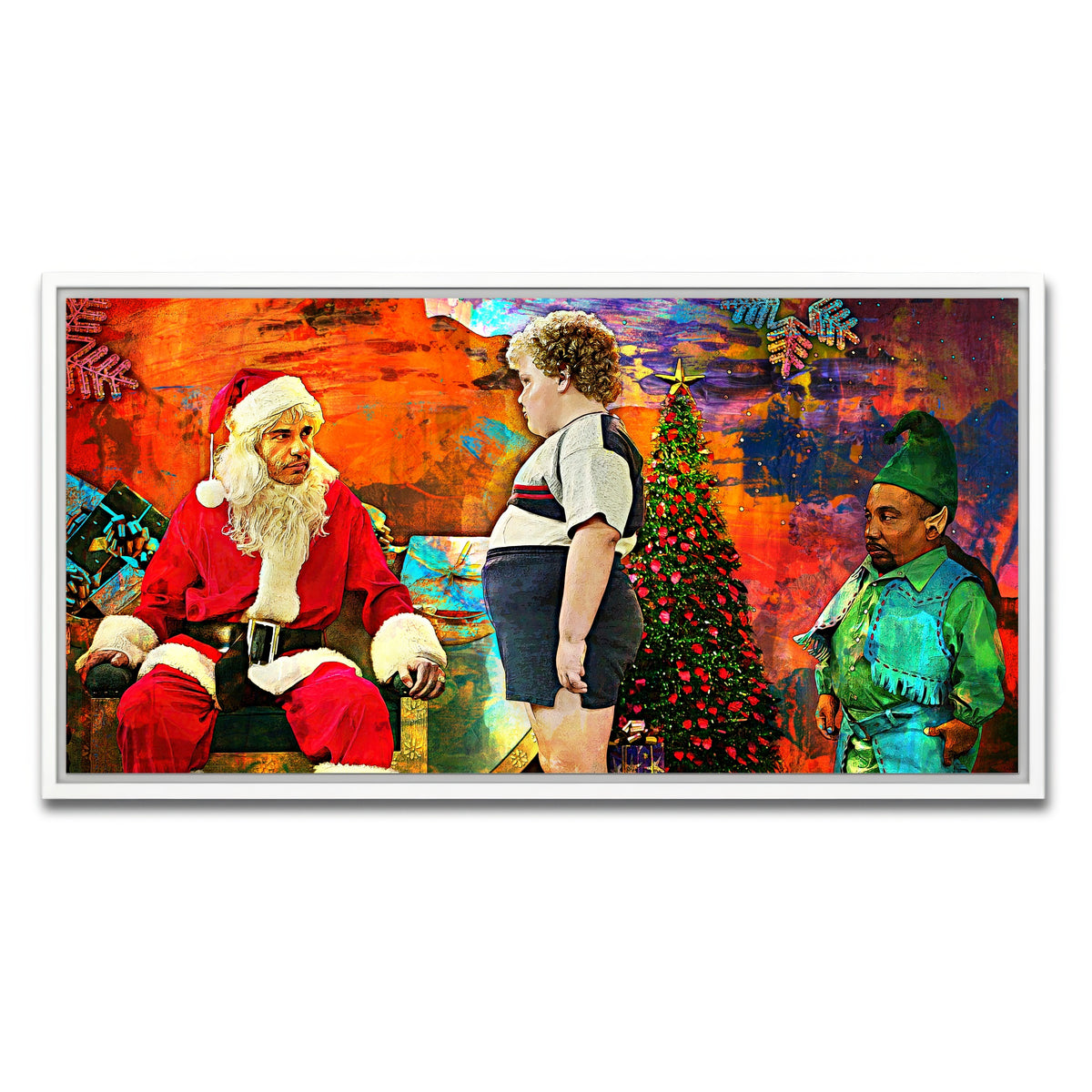 AUTO-MOCKUP WHITE | Bad Santa | 1 Piece | White Framed Canvas | group=2x1