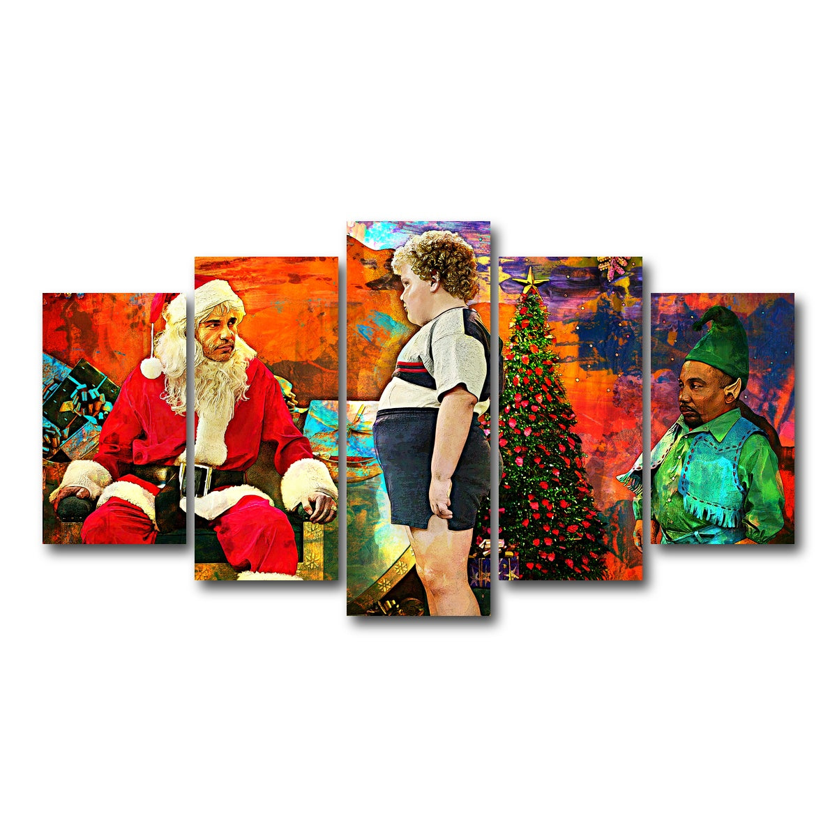 AUTO-MOCKUP WHITE | Bad Santa | 5 Piece | Gallery Wrap Canvas | group=5_normal