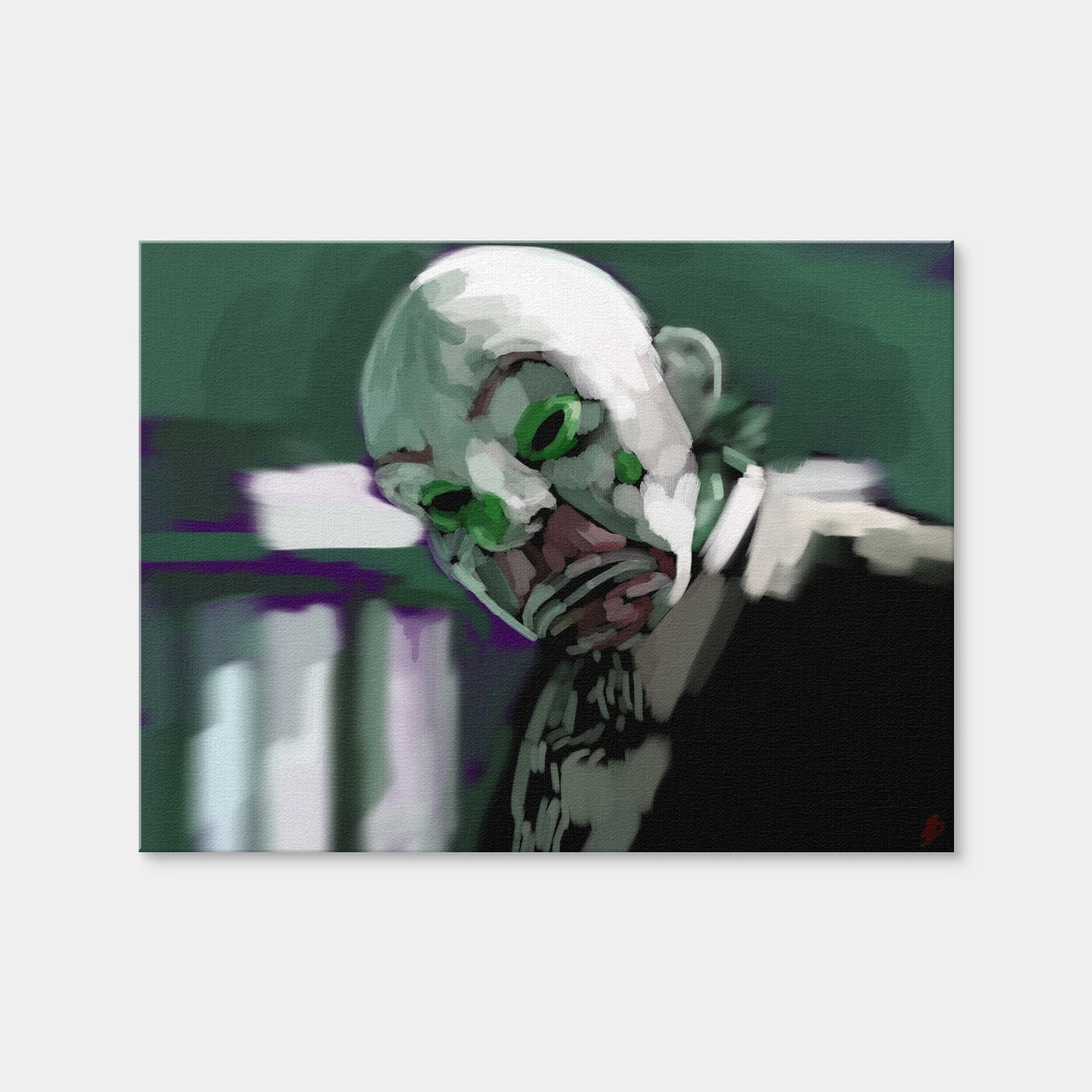 AUTO-MOCKUP WHITE | Bank Robber Clown | 1 Piece | Gallery Wrap Canvas | group=4x3
