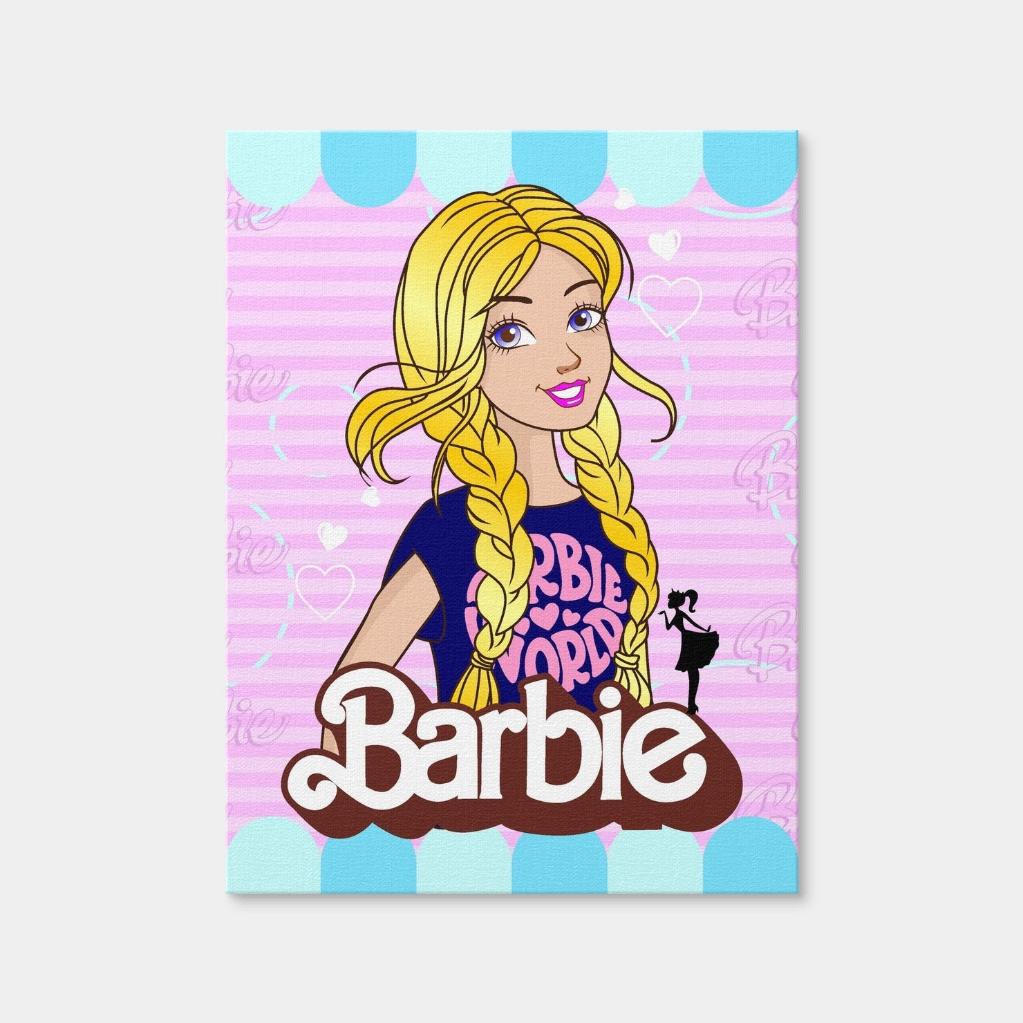AUTO-MOCKUP WHITE | Barbie Girl | 1 Piece | Gallery Wrap Canvas | group=3x4