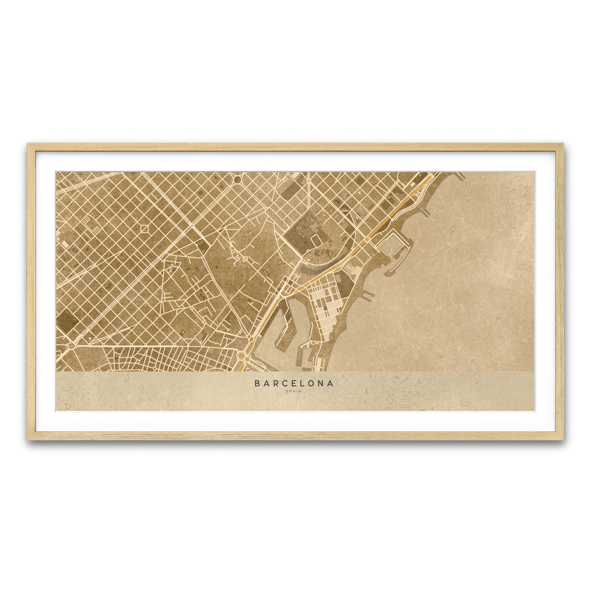 Framed Print 2x1 Natural