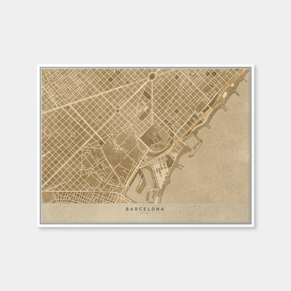 Barcelona Wall Art — Framed Canvas Format preview
