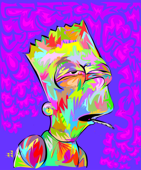 Bart High Wall Art