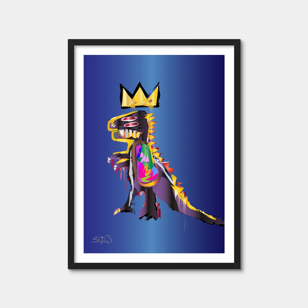 Basquiat Dinosaur Wall Art — Framed Print Format preview