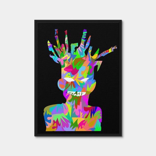 Basquiat Self Portrait Wall Art — Framed Canvas Format preview