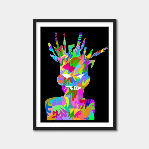 Basquiat Self Portrait Wall Art — Framed Print Format preview