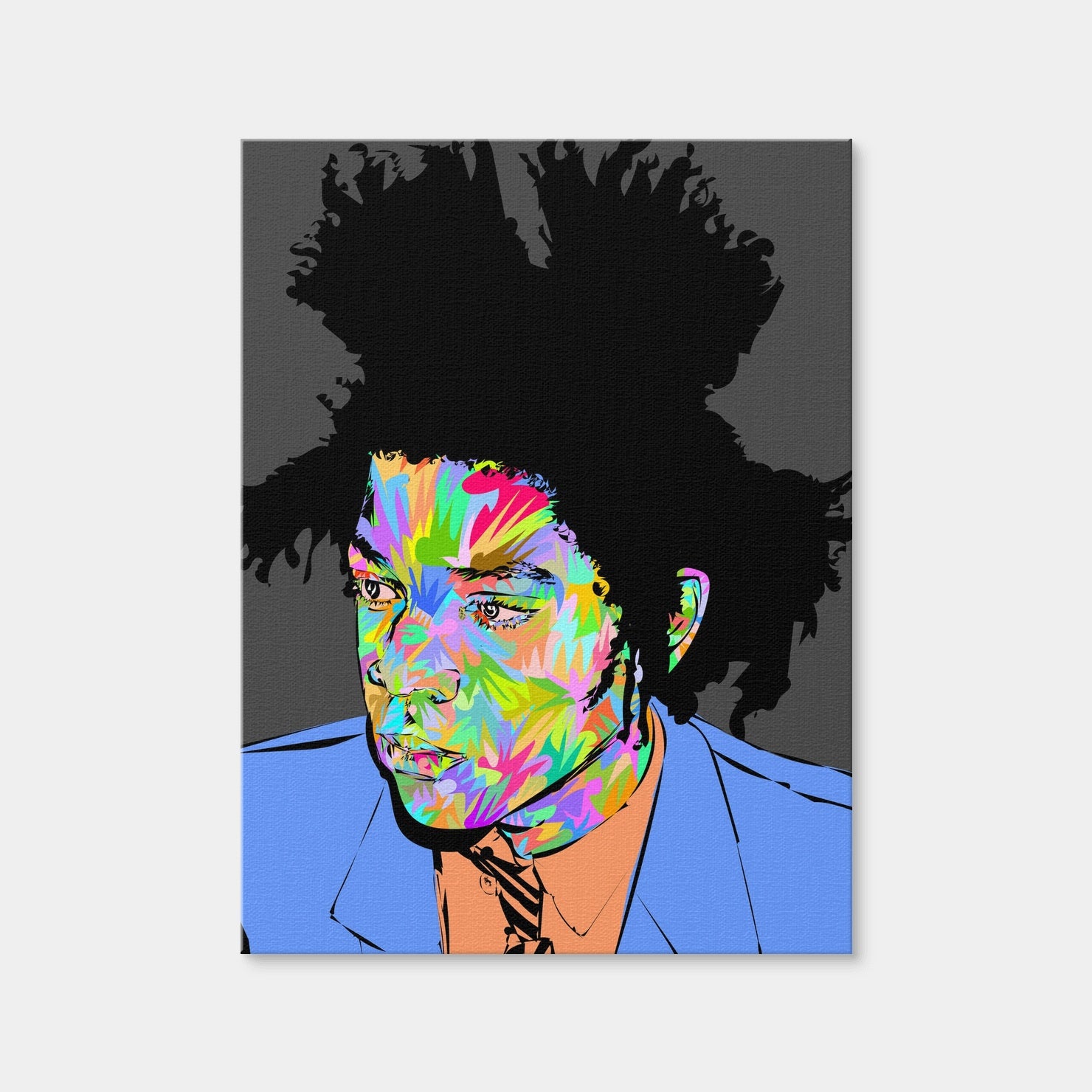 AUTO-MOCKUP WHITE | Basquiat in Blue | 1 Piece | Gallery Wrap Canvas | group=3x4