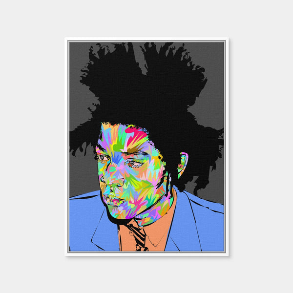 Basquiat in Blue Wall Art — Framed Canvas Format preview