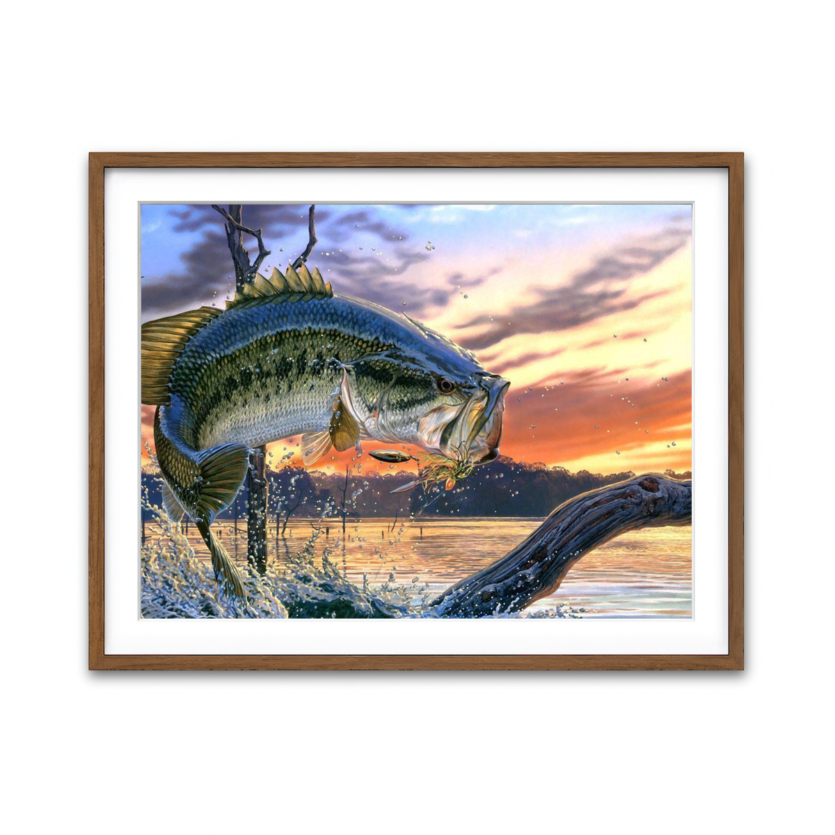 Framed Print 4x3 Walnut