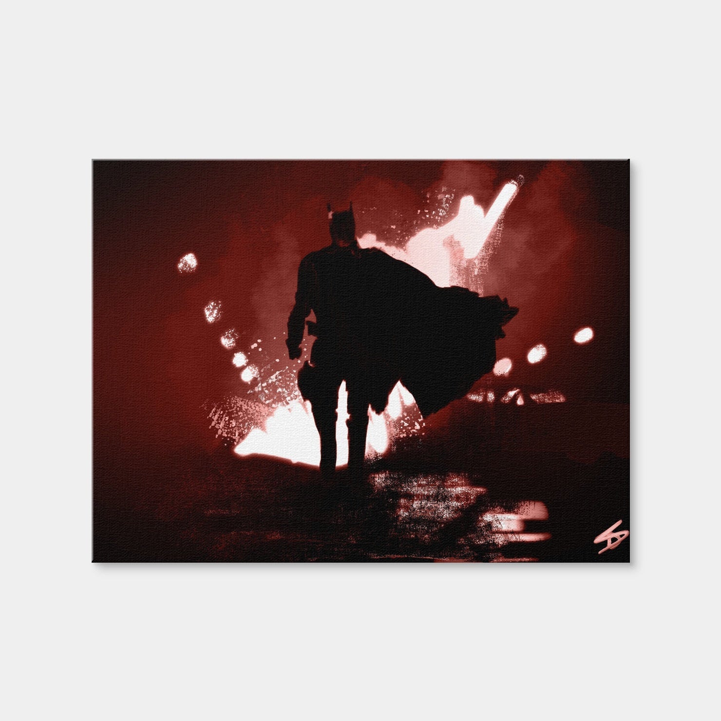 AUTO-MOCKUP WHITE | Bat Man's Vengeance | 1 Piece | Gallery Wrap Canvas | group=4x3