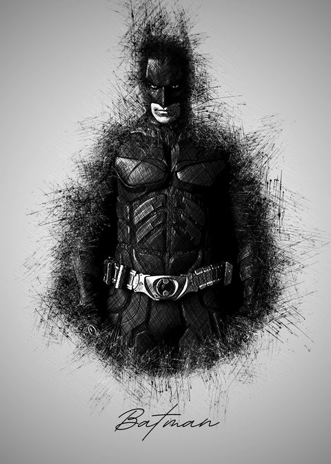 Batman Sketch Wall Art