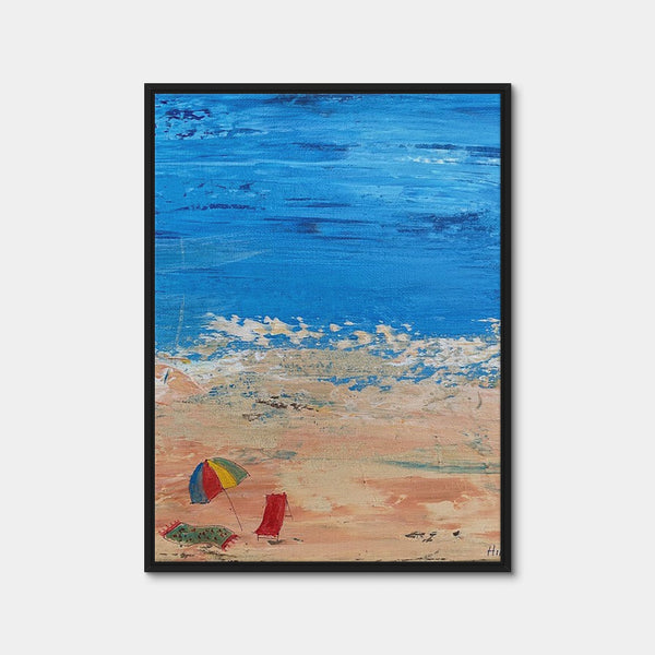 Beach Day 2 Wall Art — Framed Canvas Format preview