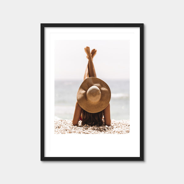Beach Pose Wall Art — Framed Print Format preview