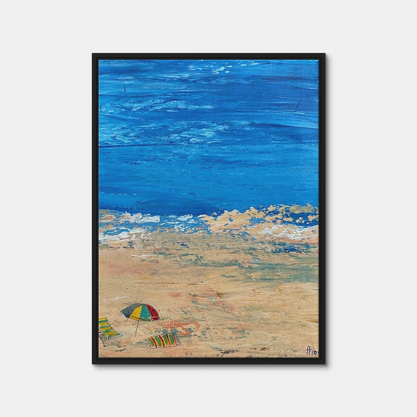 Beach day 1 Wall Art — Framed Canvas Format preview