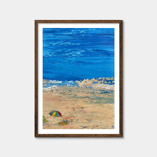 Beach day 1 Wall Art — Framed Print Format preview