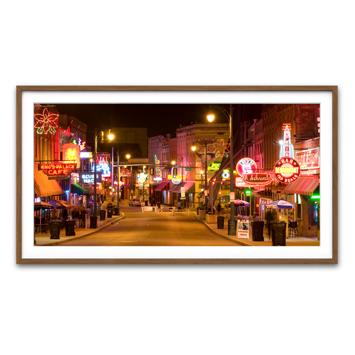 Framed Print 2x1 Walnut