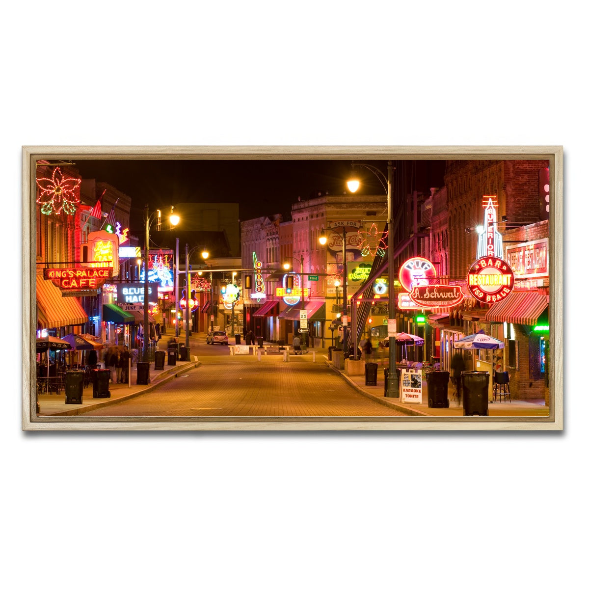 AUTO-MOCKUP WHITE | Beale Street | 1 Piece | Natural Framed Canvas | group=2x1
