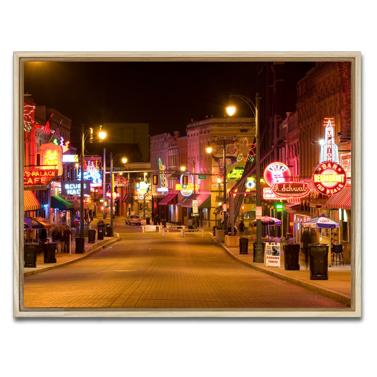 AUTO-MOCKUP WHITE | Beale Street | 1 Piece | Natural Framed Canvas | group=4x3