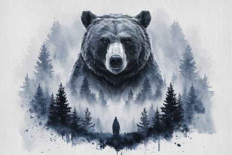 Bear Forest Wall Art