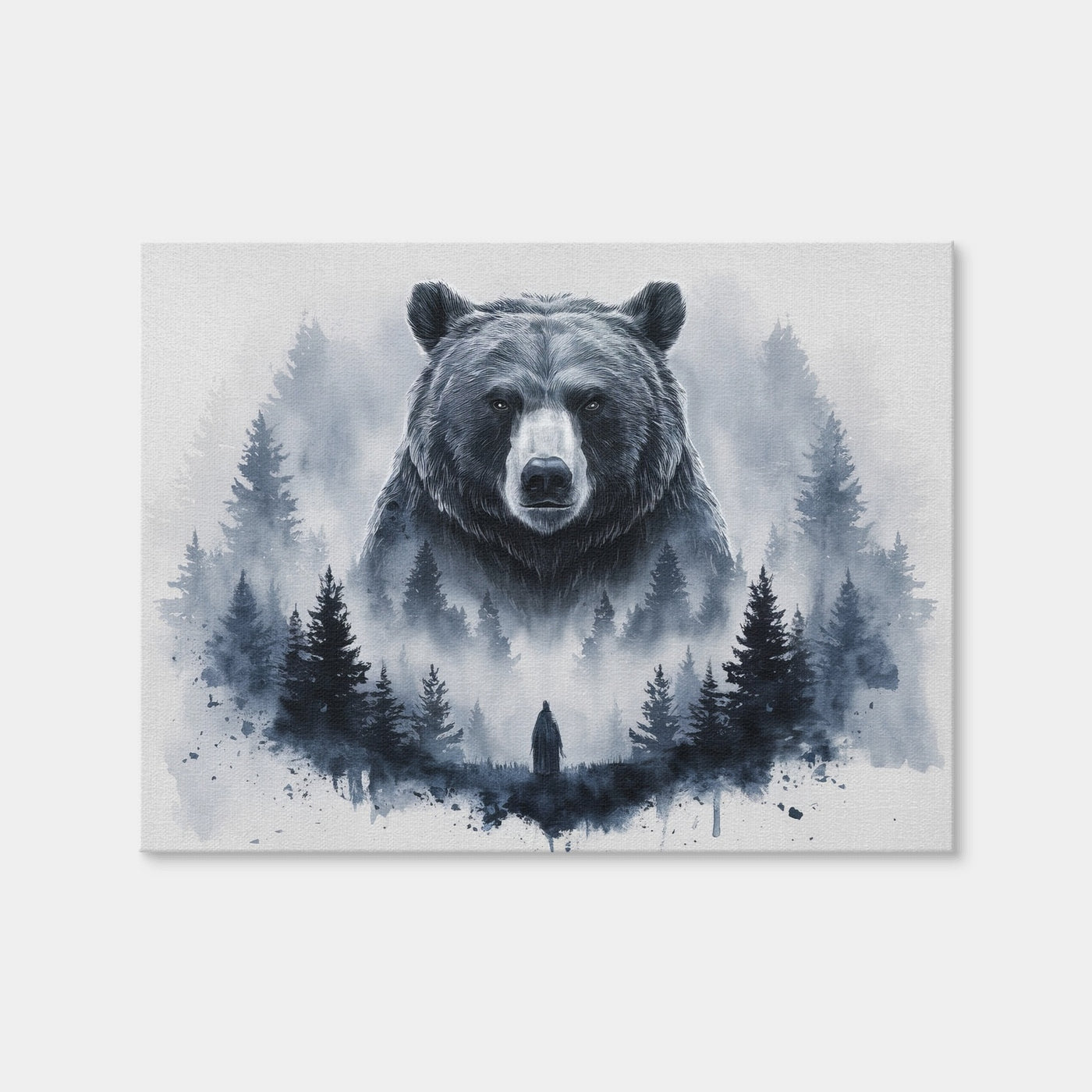 AUTO-MOCKUP WHITE | Bear Forest | 1 Piece | Gallery Wrap Canvas | group=4x3