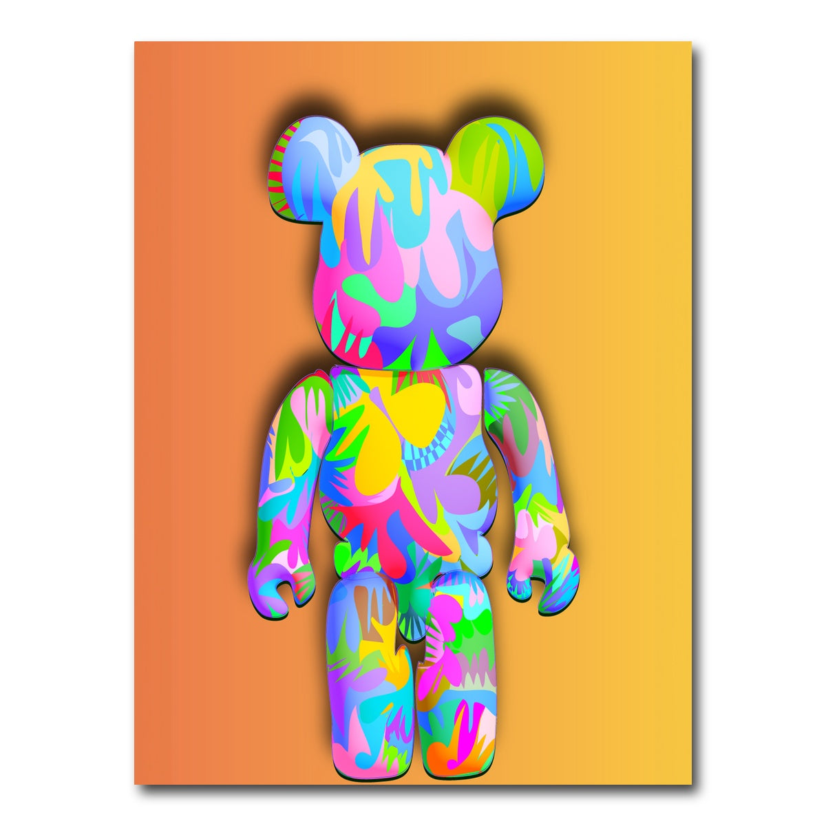 AUTO-MOCKUP WHITE | Bear brick | 1 Piece | Gallery Wrap Canvas | group=3x4