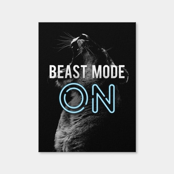 Beast Mode Wall Art — Canvas Wrap Format preview