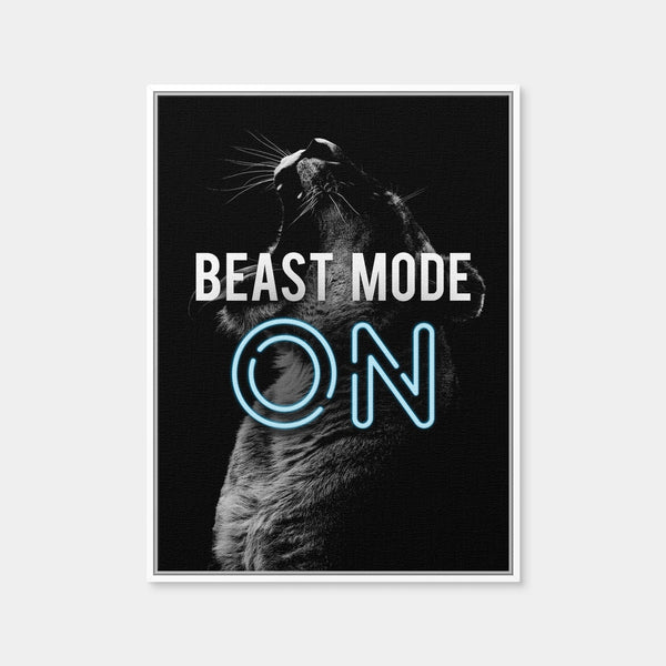 Beast Mode Wall Art — Framed Canvas Format preview