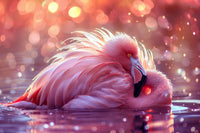 Beautiful Pink Flamingo Wall Art