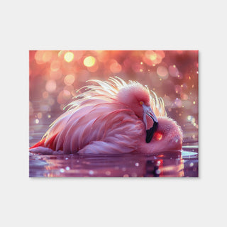 AUTO-MOCKUP WHITE | Beautiful Pink Flamingo | 1 Piece | Gallery Wrap Canvas | group=4x3