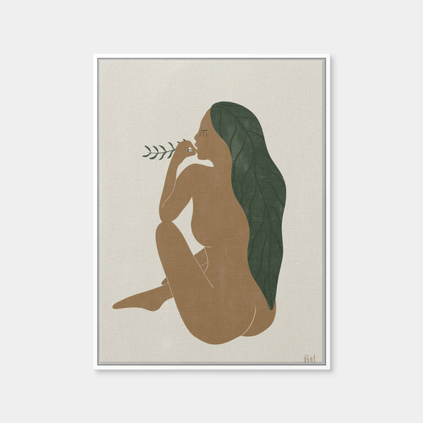 Beauty Seated Wall Art — Framed Canvas Format preview