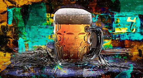 Beer Me Abstract Wall Art