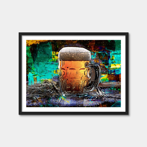 Beer Me Abstract Wall Art — Framed Print Format preview