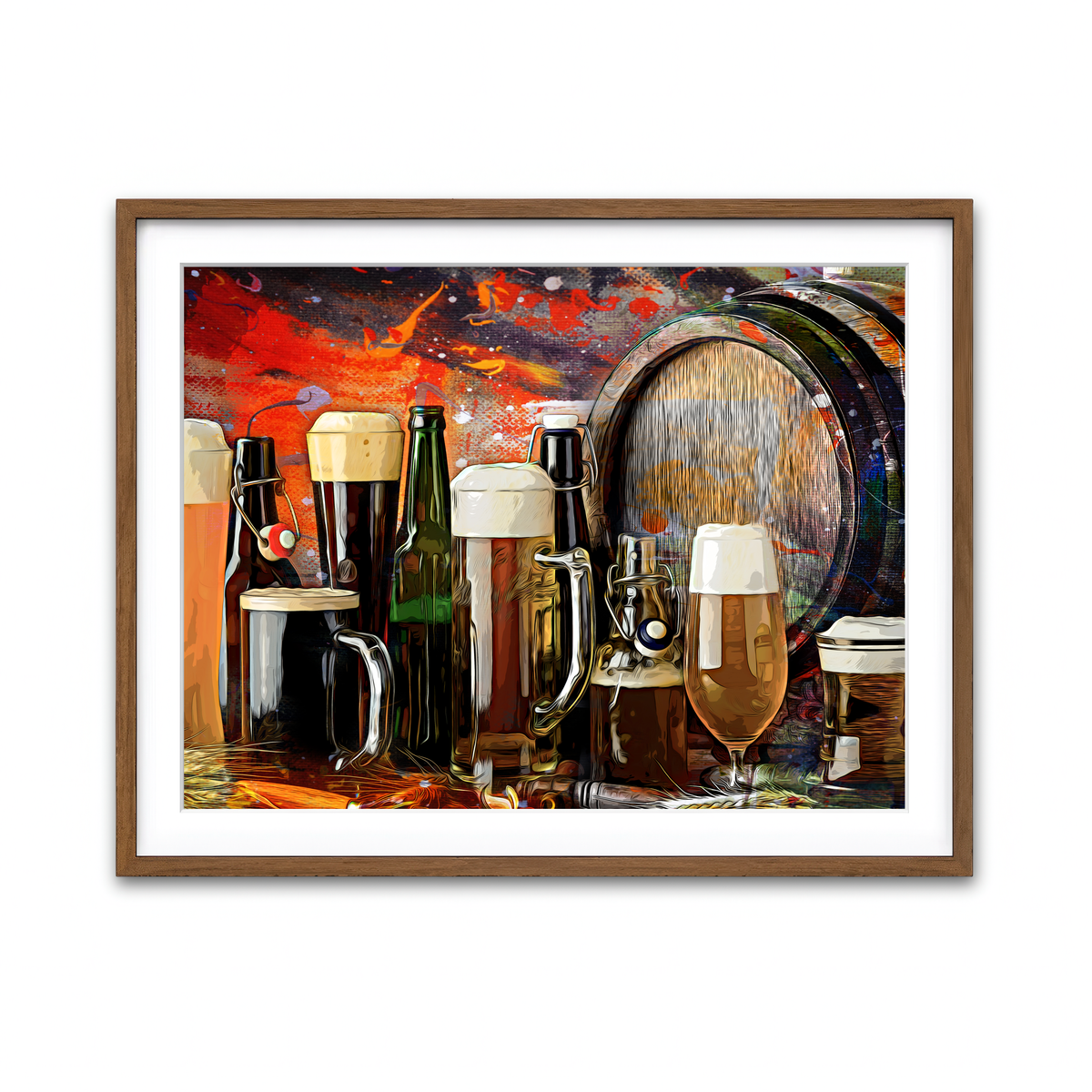 Framed Print 4x3 Walnut