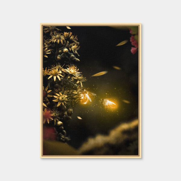 Bees Wall Art — Framed Canvas Format preview