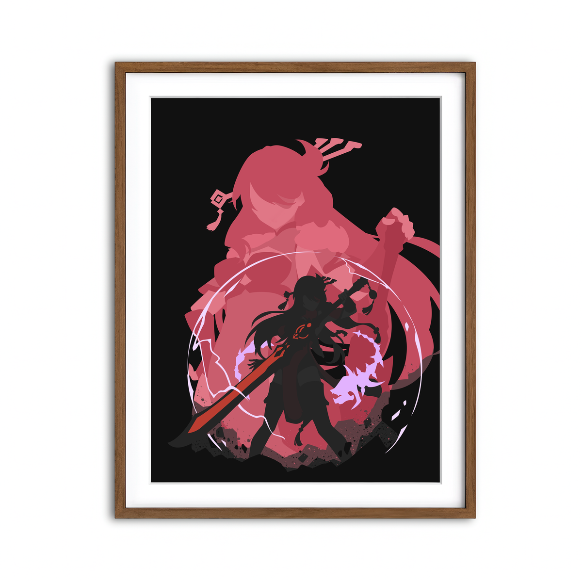 Framed Print 3x4 Walnut