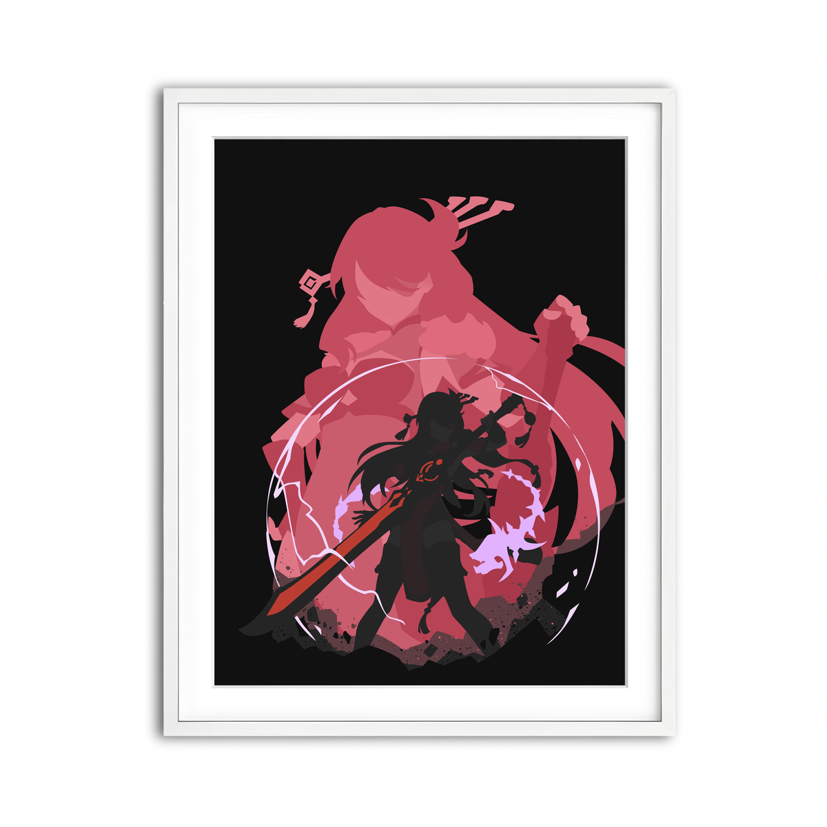 Framed Print 3x4 White