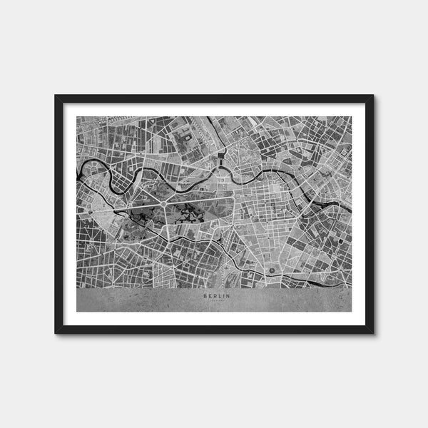 Berlin Map 2 Wall Art — Framed Print Format preview