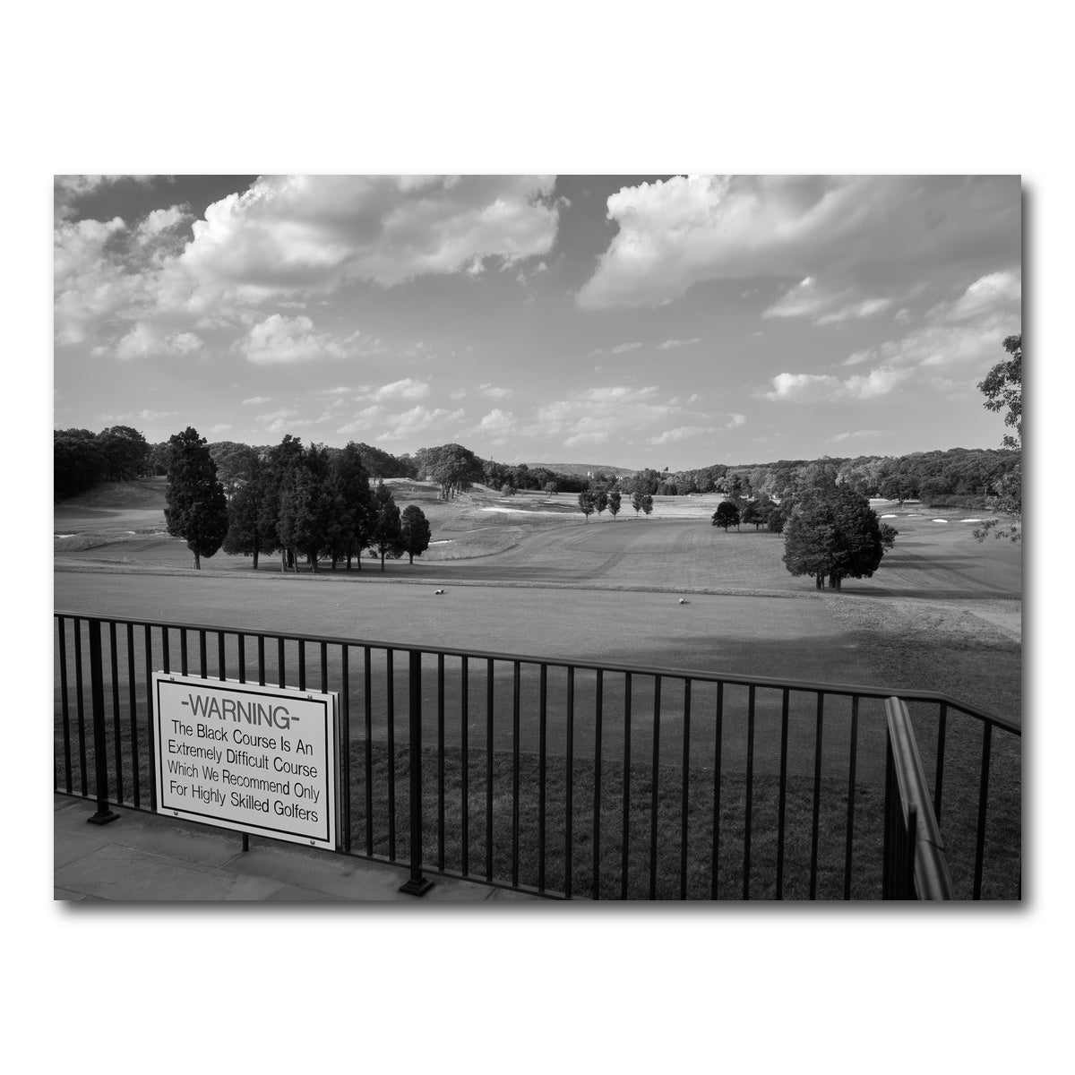 AUTO-MOCKUP WHITE | Bethpage Black Grayscale | 1 Piece | Gallery Wrap Canvas | group=4x3